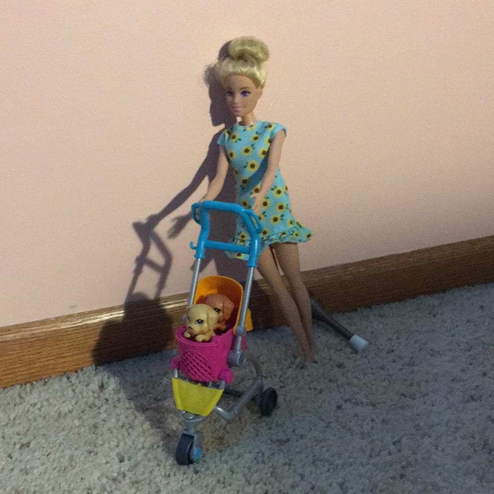 Barbie dog sitting set